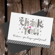 Personalizado Gracias por ser mi tarjeta de amigo