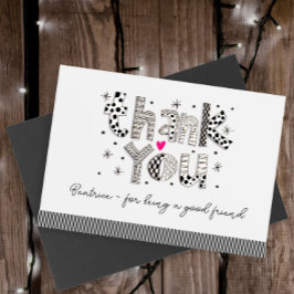 Agradecimiento Personalizado Gracias por ser mi tarjeta de amigo