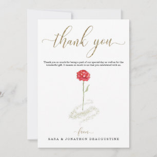 Agradecimiento Personalizado Inspirado en La Bella