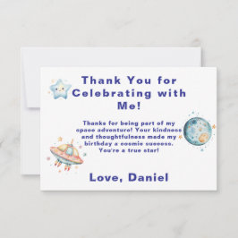 Agradecimiento personalizado para astronautas con 