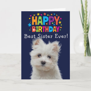 Agradecimiento Personalizado Tarjeta de cumpleaños Mejor Hermana