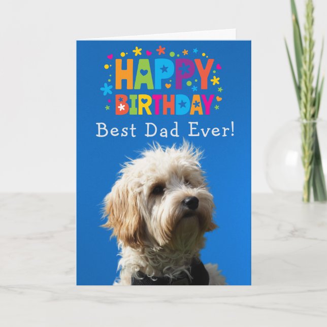 Agradecimiento Personalizado Tarjeta de cumpleaños mejor papá que (Anverso)