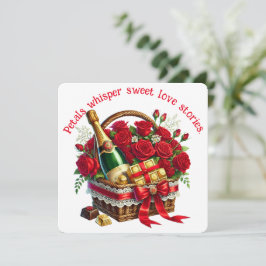 Agradecimiento Petals Whisper - Tarjeta El día de San Valentín