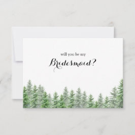 Agradecimiento Pine Tree Serás Mi Tarjeta De Propuesta Para La Mu