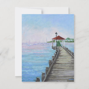 Agradecimiento Pintar tarjeta en blanco DocK de Northport Village