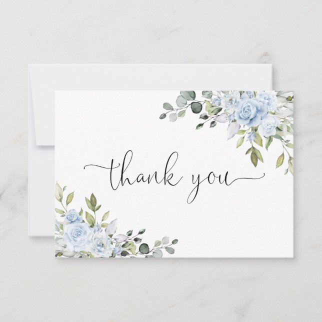 Agradecimiento Plano para Bridal Shower Botánico A (Anverso)