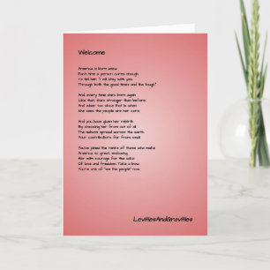 Agradecimiento Poem Tarjeta de felicitación - Ciudadanía - Felici