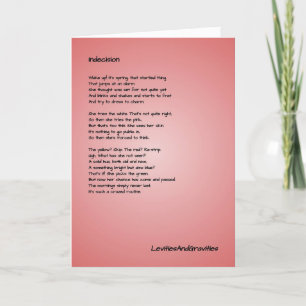 Agradecimiento Poema Tarjeta de saludo - Primavera