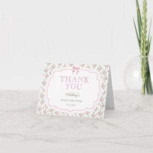 Agradecimiento por Baby Shower: Casa de Amor con L
