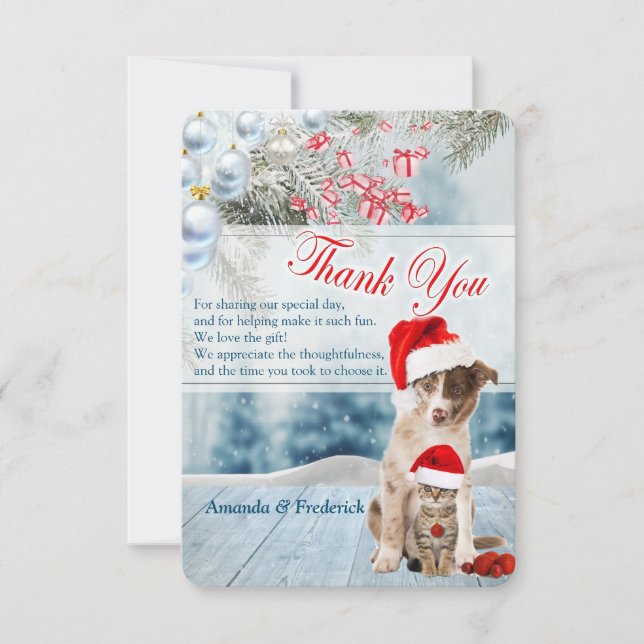 Agradecimiento por fiesta navideña en casa (Anverso)