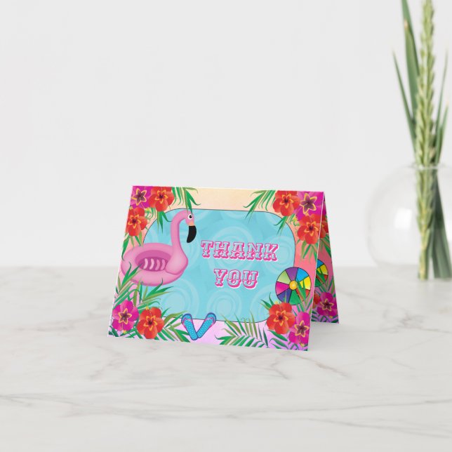 Agradecimiento por la Fiesta de Cumpleaños Floral  (Anverso)