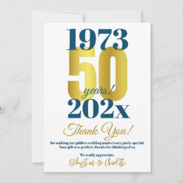 Agradecimiento por la fiesta del 50 aniversario de