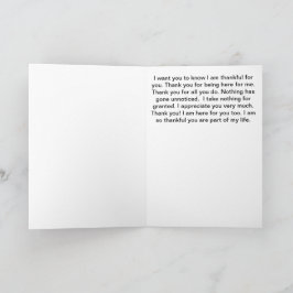 Agradecimiento por tu tarjeta