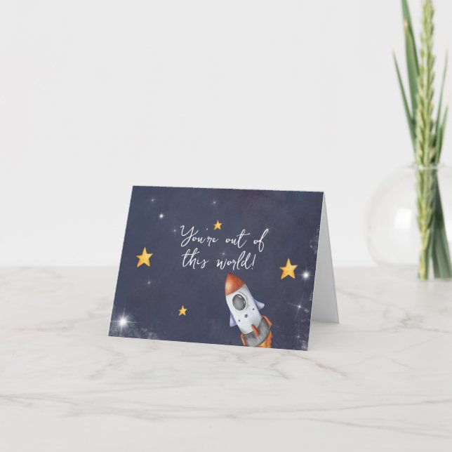 Agradecimiento Primer viaje alrededor de la tarjeta de agradecimi (Anverso)