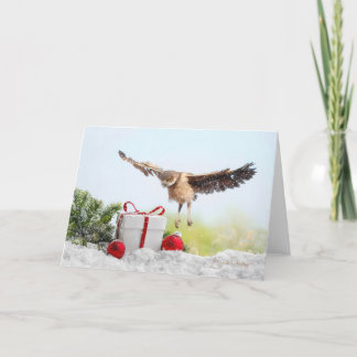 Agradecimiento Primer vuelo sobre Navidades - Tarjeta de vacacion