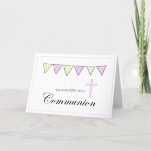 Agradecimiento Primera Tarjeta de Comunión Sagrada