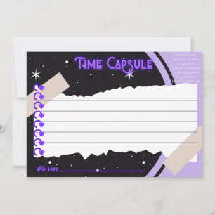 Agradecimiento Primera tarjeta de cumpleaños de la cápsula del ti