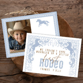 Agradecimiento Primera tarjeta de cumpleaños de Rodeo - Western C