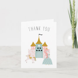 Agradecimiento Princesa de Cuento de Hadas | Tarjeta de Agradecim