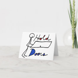 Agradecimiento Puerta de retención - Tarjeta de saludo