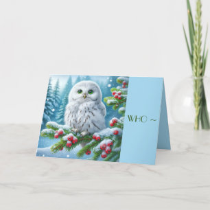 Agradecimiento ¿QUIÉN? TARJETA DE navidades PARA CUALQUIERA