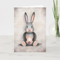 Ralph el conejo de patchwork - Tarjeta de saludo