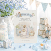 Agradecimiento ratones caprichosos para baby showe