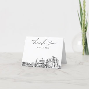 Agradecimiento Reno Nevada Skyline Blank - Tarjeta de agradecimie
