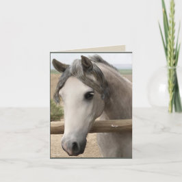 Agradecimiento Retrato de caballo Gracias TARJETA