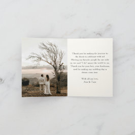 Agradecimiento Romance Moderno del Desierto Bohemi | Tarjeta de a