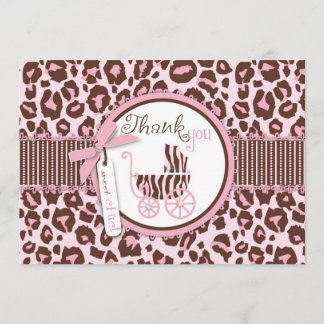 Agradecimiento Rosa B2 de la tarjeta del chica TY del guepardo