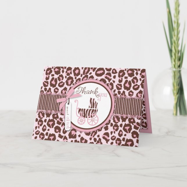 Agradecimiento Rosa B de la tarjeta del chica TY del guepardo (Anverso)