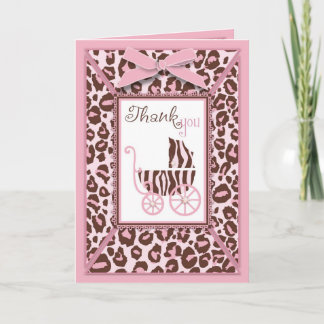 Agradecimiento Rosa de la tarjeta del chica TY del guepardo