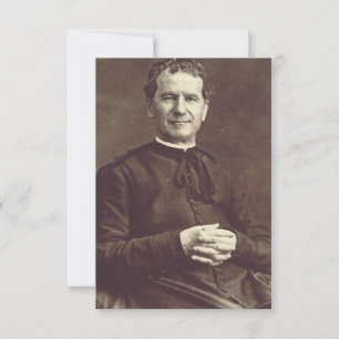 Agradecimiento San Juan Bosco Maestro de la Caridad Tarjeta Santa