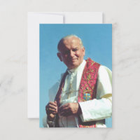 San Juan Pablo II Tarjeta Santa del Peregrino de l