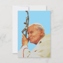 San Juan Pablo II Testigo de Esperanza Tarjeta San