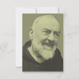 Agradecimiento San Padre Pio Apóstol de la Confesión Tarjeta Sagr