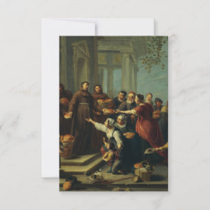 Agradecimiento Santa Ana de Padua por Van Herp Tarjeta Santa