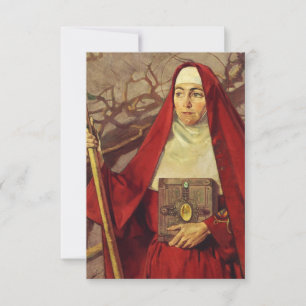 Agradecimiento Santa Brígida de Irlanda Abadesa del Roble Tarjeta