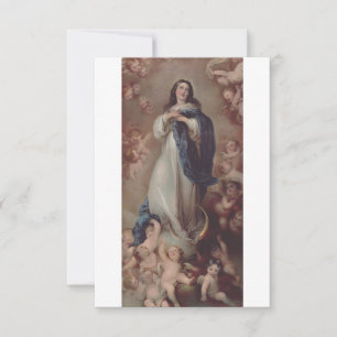 Agradecimiento Santa María de la Inmaculada Concepción Tarjeta Sa
