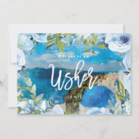Santorini, ¿serás mi padrino de bodas? tarjeta de