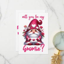 ¿Serás mi Gnomo - Tarjeta del Día de San Valentín