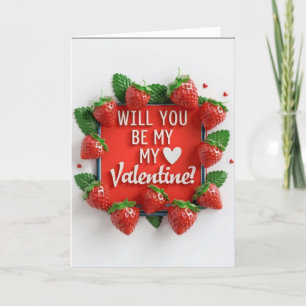 Agradecimiento ¿Serás mi tarjeta de amor de Valentine juicystrawb