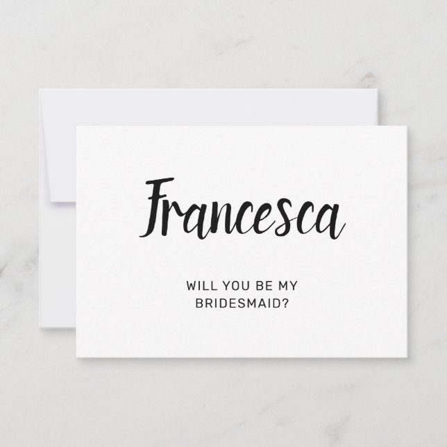 Agradecimiento ¿Serás Mi Tarjeta De Novias? (Anverso)