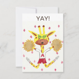 Agradecimiento ¡Sí! Tarjeta de felicitación