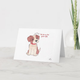 Agradecimiento Siento tu tarjeta de pérdida