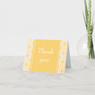 Agradecimiento Simplemente deslumbrante Damask Tarjeta de agradec