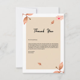 Agradecimiento Sincero: Tarjeta de Agradecimiento 