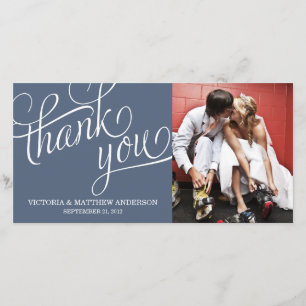 AGRADECIMIENTO SLANDO BODA GRACIAS TARJETA DE FOTO