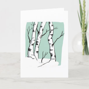 Agradecimiento Snowy Colorado Aspens Blank Tarjeta de felicitació